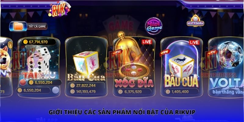 Giới thiệu các sản phẩm nổi bật của Rikvip